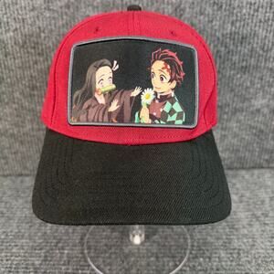 Demon Slayer Anime Snapback Hat Red Black Tanjiro Nezuko One Size Cap